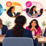 Professional structuring an interview answer with the STAR method